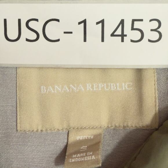 Banana Republic Petite S Olive Green Llano Anorak Hooded Utility Jacket - Picture 10 of 10